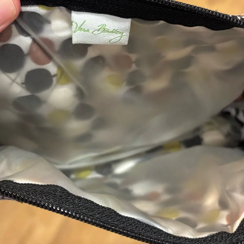 Vera Bradley Cocoa Moss Quilted Fabric Cosmetic Pouch